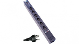 RND 465-00214, PDU 19^, 6 x Type T13, 2 x USB, Black, Plug T12, RND Connect