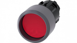 3SU1030-0CB20-0AA0, SIRIUS ACT Push-Button front element Metal, matte, red, Siemens