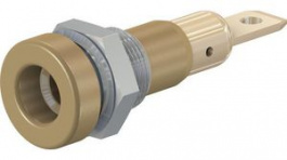 23.0190-27, Panel Mount Socket _4mm Brown 25A 30V Gold-Plated, Staubli (former Multi-Contact )