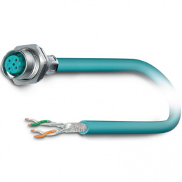 VS-M12FSBP-OE-93E-LI/2,0, Unit-mounted ETHERNET socket, Phoenix Contact