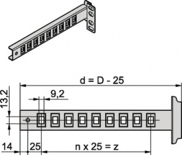 12406-418, Depth member, Schroff