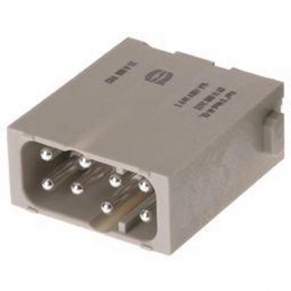 09140082633, Разъем: HAN; модуль; "папа"; Quick Lock; PIN:8; 16А; 400В; 500циклов, Harting