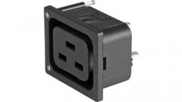3-103-009, IEC Appliance Outlet Type J PCB Mount Straight 250V, Schurter