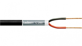 C265 BLACK [100 м], Audio cable&nbsp;&nbsp; 2 x1 mm2 Black, Tasker