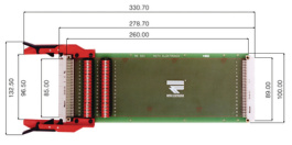 RE920C64/2LF, Extender card, 64-pin, Roth Elektronik