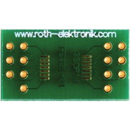 RE931-01, Laboratory card 14P 0.65 mm FR4 Epoxide + chem. Ni/Au, Roth Elektronik
