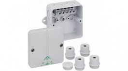 80840701, Junction Box 82 x 82 x 52mm Polystyrene IP65 Grey, Spelsberg