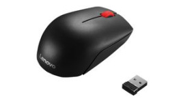 4Y50R20864, Wireless Mouse ESSENTIAL 1000dpi Optical Black, Lenovo