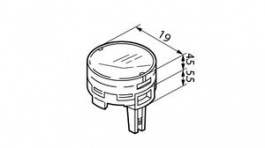 AT4178JD, Switch Cap 10 mm 19 mm, NKK Switches (NIKKAI, Nihon)