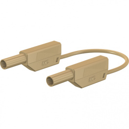 XVS-410/EVO 50cm braun/brown, Test lead diam. 4 mm brown 50 cm CAT II CAT III, Staubli (former Multi-Contact )