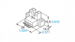 PM-L54P, U-shaped photoelectric sensor 0. . .5 mm, Panasonic