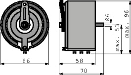 13407 2,5A, Variable Transformer&nbsp;&nbsp;220VAC, Filec