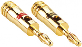 PROD700, High-performance banana plugs Banana male - banana male m - m, PROFIGOLD
