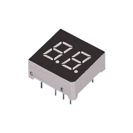 ELD305SDRWB/S530-A3, 7-segment LED-display red 7.62 mm THT, Everlight