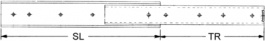 DZ0204-0022, Telescopic rail 559.0 mm PU=2 ST, Accuride