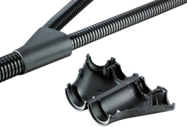 BLYO-121010, Y Piece fitting black, PMA AG (Cable protection)