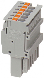 3212510, PP-H 1,5/S/2 Plug Grey 0.14...1.5 mm2, Phoenix Contact