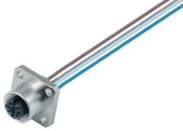 09 3458 00 05, Panel-mount socket, 713 series 5-pole M12, Binder