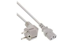 RND 465-00927, Mains Cable Type F (CEE 7/7) - IEC 60320 C13 2.5m White, RND Connect