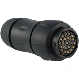 UTS1JC1823S, Cable Socket Trim Trio UTS Poles=23 Female Housing size18, Souriau Esterline Sunbank