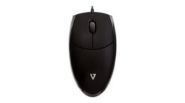 MV3000010-BLK-5E, Wired Mouse 1000dpi Optical Black, V7