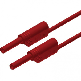 MVL S WS 200/1 AU ROT / RED, Safety test lead diam. 2 mm red 200 cm CAT III, SKS Kontakttechnik