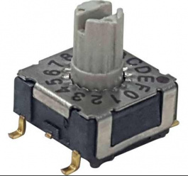 RND 210-00152, Rotary DIP switch HEX 3+2, RND Components