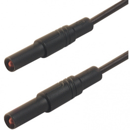 MLS GG 200/2,5 BLACK, Safety test lead diam. 4 mm Black 200 cm 2.5 mm2 CAT III, SKS Kontakttechnik