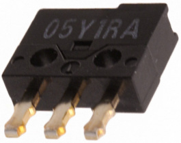 D2MQ-1-105, Micro switch 0.05 A Plunger Snap-action switch straight 1 change-over (CO), Omron