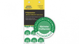 6987-2020, Inspection Plate Vinyl 20mm Green, Zweckform