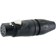 AX5FB-AU XLR, Cable socket, 5 Poles AX Soldering Connection Black