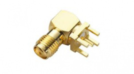 PCB.SMAFRA.HT, RF Connector, SMA, Brass, Socket, Right Angle, 50Ohm, Solder, Taoglas