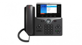 CP-8851-3PCC-K9=, IP Telephone with Multiplatform Phone Firmware, 2x RJ45/Bluetooth 3.0/RJ9/USB 2.0, Black, Cisco Systems