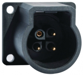 UTL0103G1P, Power inlet with flange Trim Trio UTL Poles=4 Male, Souriau Esterline Sunbank
