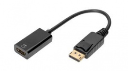 AK-340415-002-S, Adapter, DisplayPort Plug - HDMI Socket, DIGITUS