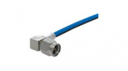 16 SMA-50-2-56/199 NE, RF Connector, SMA, Stainless Steel, Plug, Right Angle, 50Ohm, Solder Terminal, Crimp Terminal, Huber+Suhner