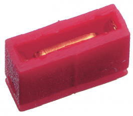 CAB5/05G 2, Jumper 5.08 mm Red, Fischer Elektronik