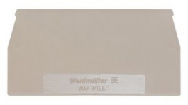 1957710000 [20 шт], End Plate, 65x1.5mm, Dark Beige, Weidmuller