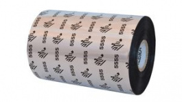 05555BK110D, Print Ribbon, Resin/Wax, 30m x 110mm, Black, Zebra