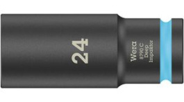 05004839001, Deep Hex Socket, 24mm, 1/2", Wera Tools
