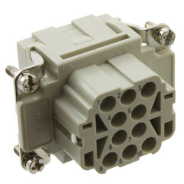 09320103101, Разъем: HAN; "мама"; Han EE; PIN:10; 10+PE; размер 6В; обжим; 16А, Harting