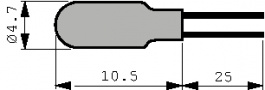 OL-2174, Сигнальная лампа накаливания WT (T1½) 12 VAC/DC, Oshino Lamps