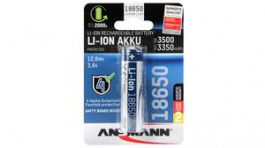 1307-0001, Lithium-Ion Rechargeable Battery 18650 3.6V 3.5Ah, Ansmann