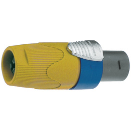 NL4FX-4, Cable socket, Speakon Yellow, 4 Poles, Neutrik