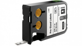 1868669, XTL Pre-Assembled Label Black on White, Dymo