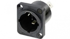 NAC3MPX-WOT-TOP, Appliance Inlet Connector, Insulated, Tab Terminal, Neutrik