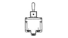 4TL11-5, Toggle Switch, 4PDT, Latched And Momenta, Honeywell