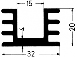 KS32-37,5E PL-KOMBI, Heat Sink TO-220, Austerlitz