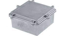 RND 455-00617, Sealed Metal Enclosure, Light Grey, 162 x 162 x 80 mm, Aluminium Alloy / ADC12,, RND Components