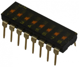 A6T-8102, DIL switch THD 8P, Omron